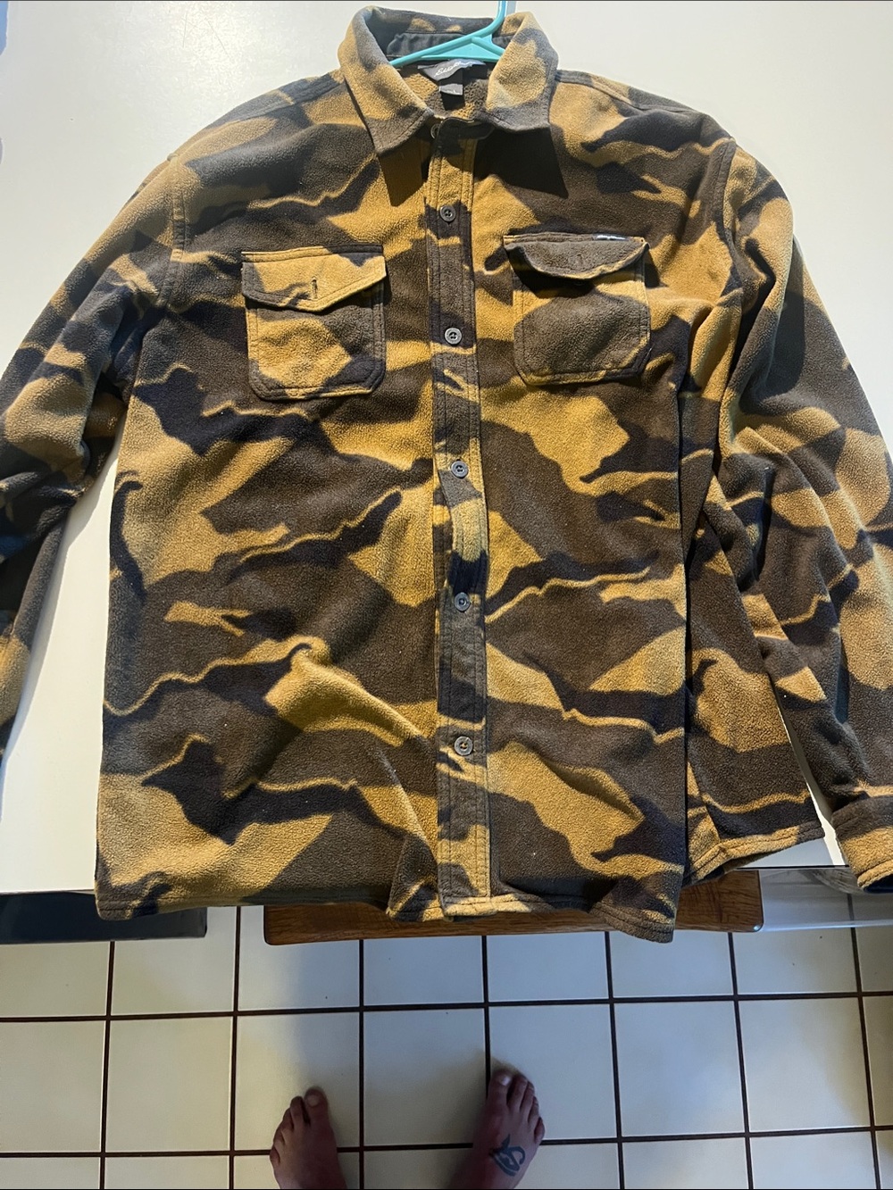 Eddie Bauer Camouflage Field Jacket in Brown and Black